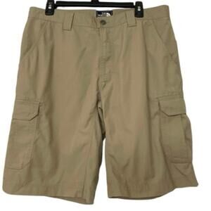 The North Face Paramount II Cargo Hiking Shorts Men’s 36 Khaki Nylon Rip Stop